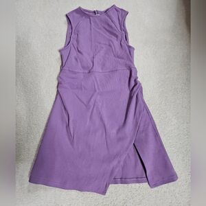 Elegant Purple Sleeveless Dress